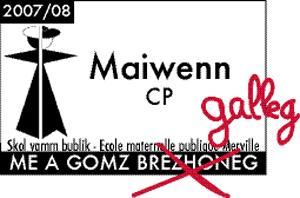 Je m\'appelle Maiwenn et je fais partie des 38 enfants inscrits en classes bilingues à la maternelle de Lorient-Merville. L\'année prochaine avec moi nous sommes 10 enfants qui voulont continuer à apprendre le breton mais l\'inspecteur d\'académie ne v