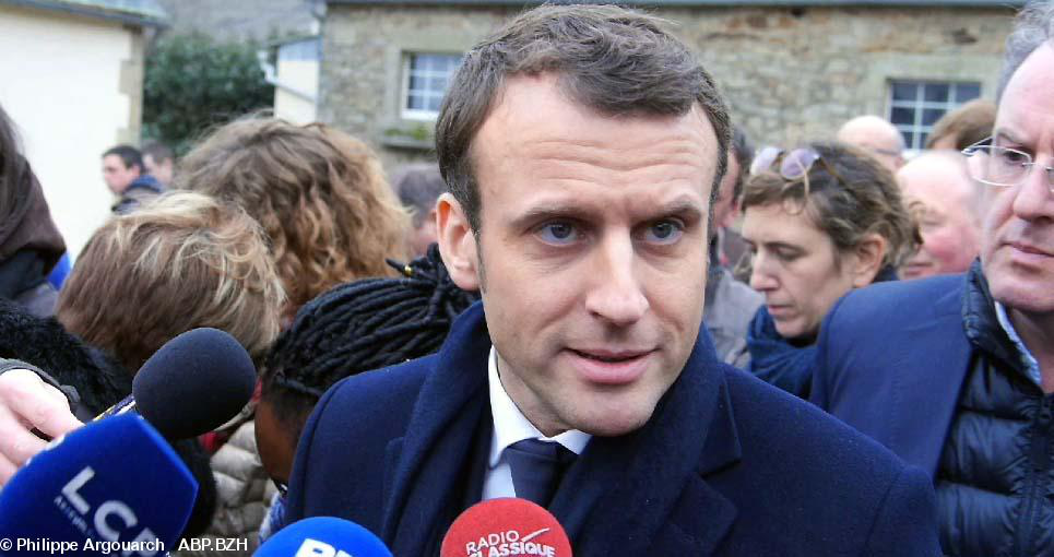 Macron en Bretagne : photo archives ABP