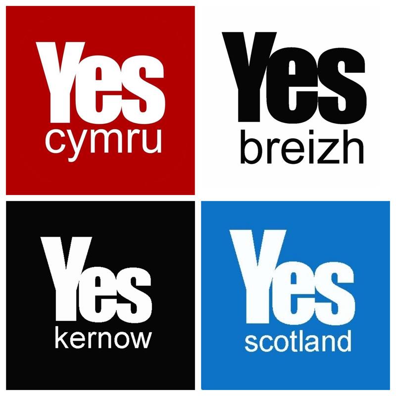 Yes Breizh, Yes Cymru, Yes Scotland, Yes Kernow, dévolution Bretagne
