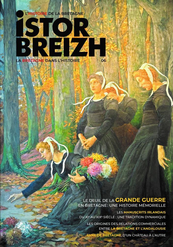 Couverture d'Istor Breizh n°6. Détail du mémorial pour la Grande Guerre à l’intérieur de la mairie de Quimper. Ces fresques de 1928 sont l’œuvre de Charles Godeby, artiste peintre et conservateur du musée des Beaux Arts de Quimper
(© Christian Gouerou).