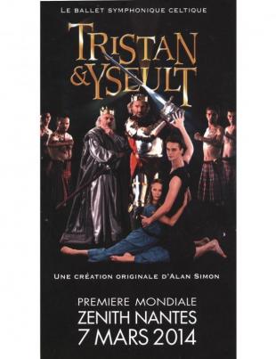 Tristan et Yseult d'Alan Simon vendredi 7 mars 2014 au Zénith de Nantes. Affiche définitive.