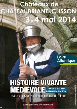 Affiche de l'<i>Histoire vivante médiévale</i>. Photo <i>L'Hermine radieuse 1458-1488</i>.