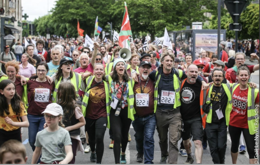 Arrivée à Morlaix en mai 2024. Photo Gael Le Ny (Ar Redadeg)