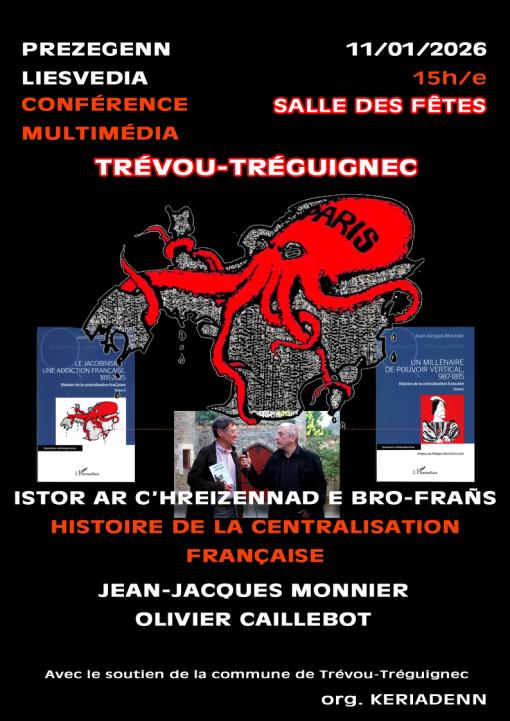 Olivier Caillebot et Jean-Jacques Monnier face au Radôme de Pleumeur-Bodou